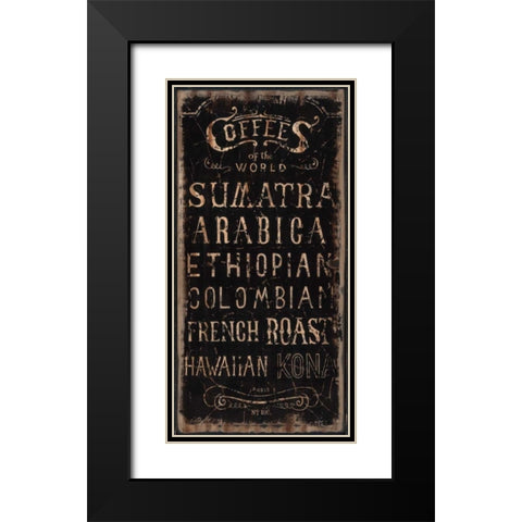 Coffee Black Modern Wood Framed Art Print with Double Matting by Sanchez, Luis