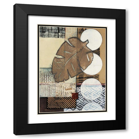 Global Patterns II Black Modern Wood Framed Art Print with Double Matting by Tunick, Connie