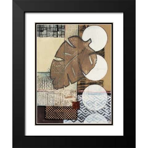 Global Patterns II Black Modern Wood Framed Art Print with Double Matting by Tunick, Connie