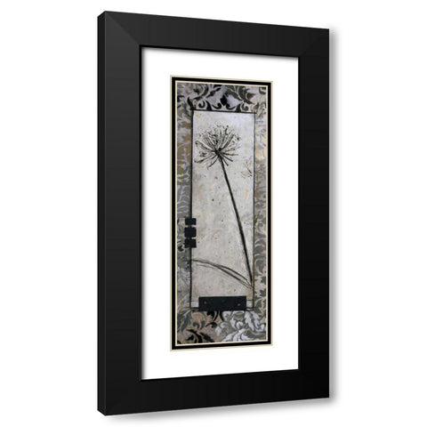 Damask I Black Modern Wood Framed Art Print with Double Matting by Tunick, Connie