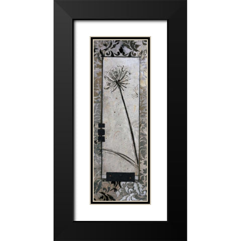 Damask I Black Modern Wood Framed Art Print with Double Matting by Tunick, Connie