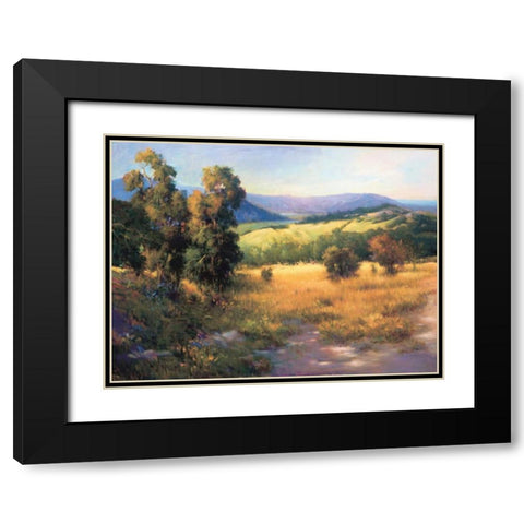 Malibu Canyon Black Modern Wood Framed Art Print with Double Matting by Tomao, Jennie