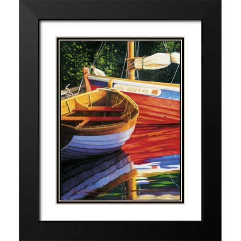 Late Afternoon Reflections Black Modern Wood Framed Art Print with Double Matting by Tornatzky, Luke J.