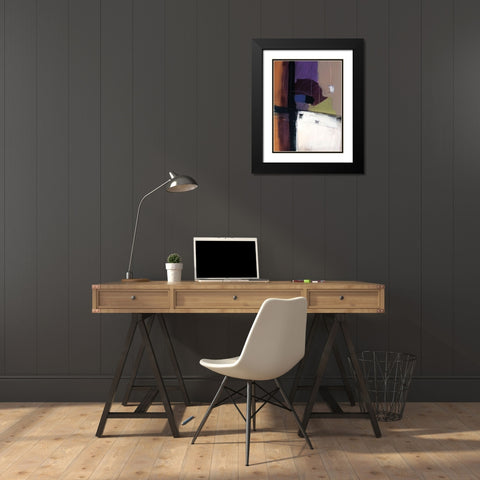 Linear Motion IV Black Modern Wood Framed Art Print with Double Matting by Thorngren, Mary Beth