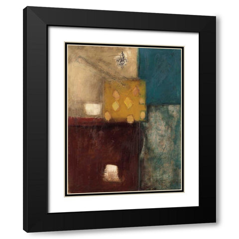 Structure II Black Modern Wood Framed Art Print with Double Matting by Thorngren, Mary Beth
