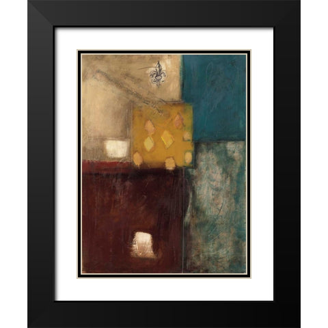 Structure II Black Modern Wood Framed Art Print with Double Matting by Thorngren, Mary Beth