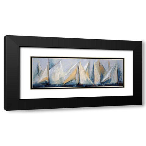 First Sail II Black Modern Wood Framed Art Print with Double Matting by Torres, Maria Antonia