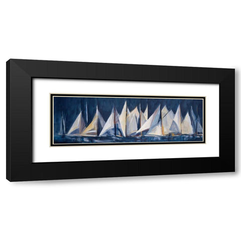 Set Sail Black Modern Wood Framed Art Print with Double Matting by Torres, Maria Antonia
