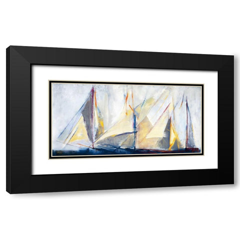 Light Breeze Black Modern Wood Framed Art Print with Double Matting by Torres, Maria Antonia