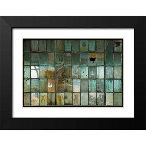 Broken Black Modern Wood Framed Art Print with Double Matting by Toole, Michael