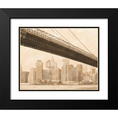 Golden Age I Black Modern Wood Framed Art Print with Double Matting by Tarras, Teo