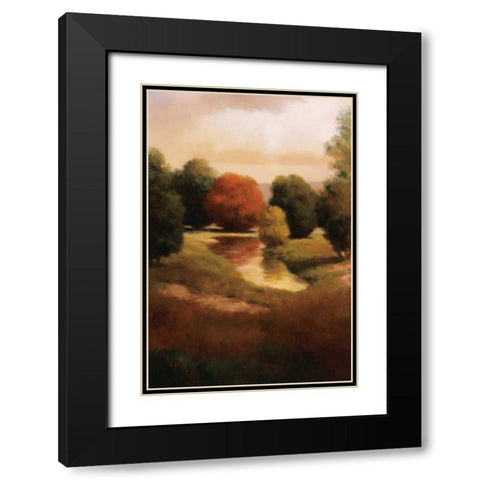Summers Passage II Black Modern Wood Framed Art Print with Double Matting by Udell
