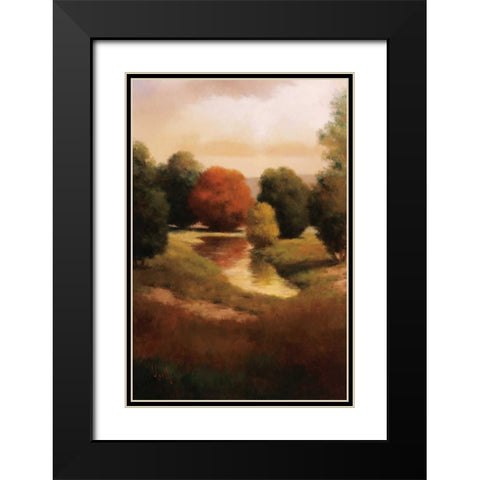 Summers Passage II Black Modern Wood Framed Art Print with Double Matting by Udell