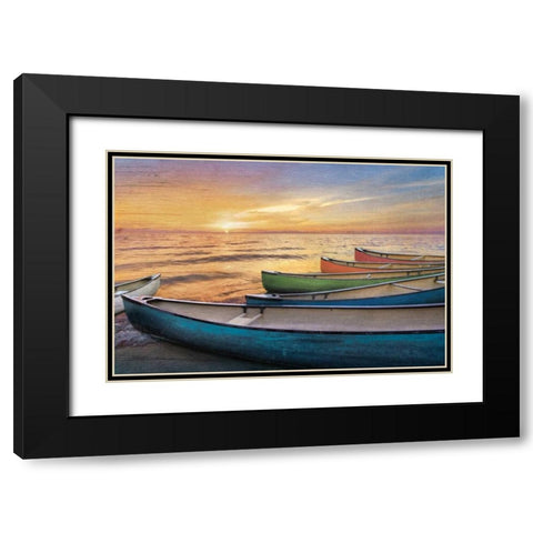 Rainbow Armada Black Modern Wood Framed Art Print with Double Matting by Celebrate Life Gallery