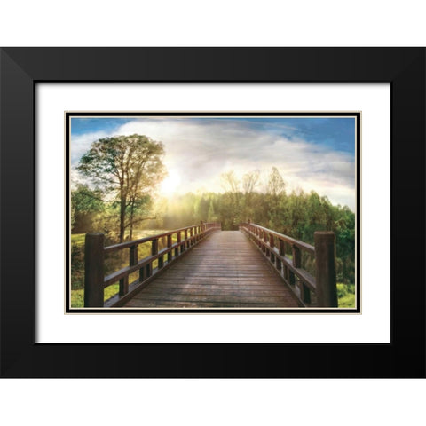 Dreams Black Modern Wood Framed Art Print with Double Matting by Celebrate Life Gallery