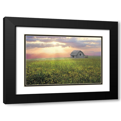 Morning Has Broken Black Modern Wood Framed Art Print with Double Matting by Celebrate Life Gallery