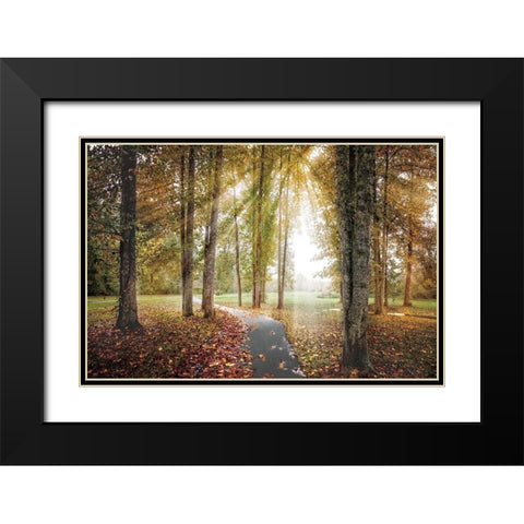 Following the Light Black Modern Wood Framed Art Print with Double Matting by Celebrate Life Gallery