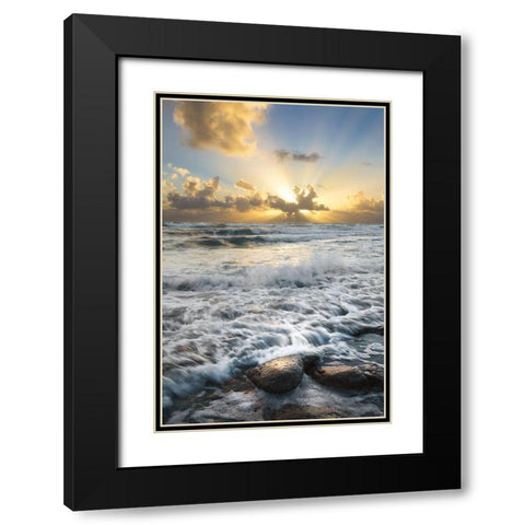 Crash Black Modern Wood Framed Art Print with Double Matting by Celebrate Life Gallery