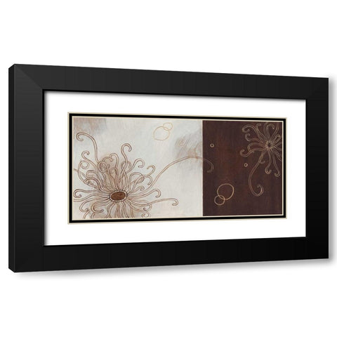 Balancing Blossoms II Black Modern Wood Framed Art Print with Double Matting by Wood, Arleigh