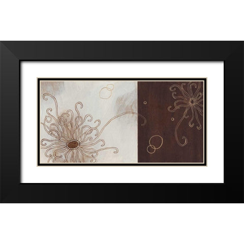 Balancing Blossoms II Black Modern Wood Framed Art Print with Double Matting by Wood, Arleigh
