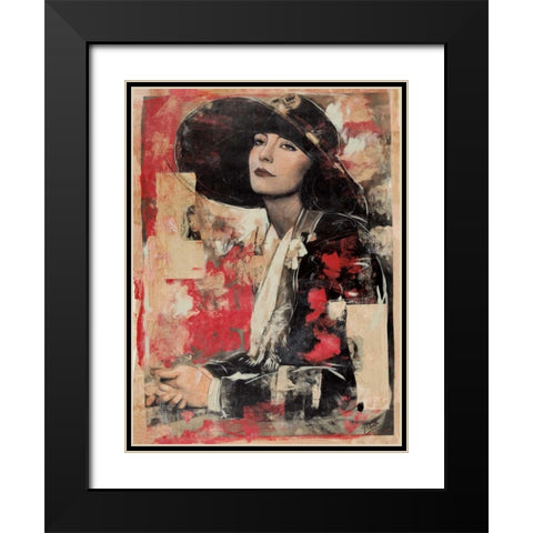 Vintage Goddess II Black Modern Wood Framed Art Print with Double Matting by Wiley, Marta G.