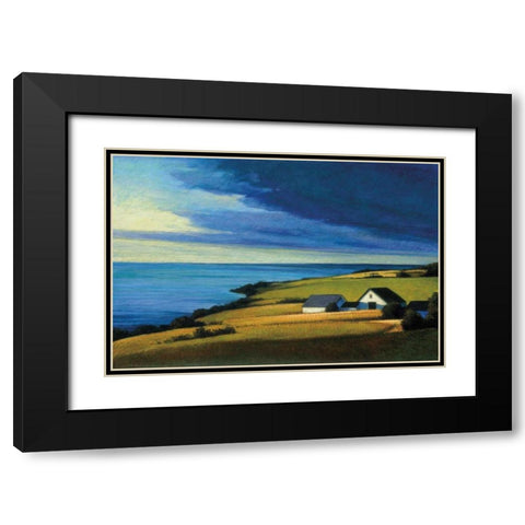 Passing Storm Prince Edward Island Black Modern Wood Framed Art Print with Double Matting by Wadlington, Sandy