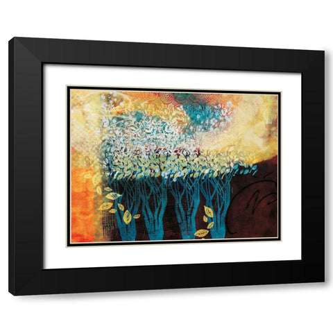 My Grandmothers Orchard Black Modern Wood Framed Art Print with Double Matting by Willson, Valerie