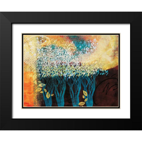 My Grandmothers Orchard Black Modern Wood Framed Art Print with Double Matting by Willson, Valerie