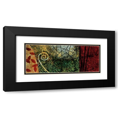 Vernal Moonrise Black Modern Wood Framed Art Print with Double Matting by Willson, Valerie