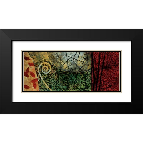 Vernal Moonrise Black Modern Wood Framed Art Print with Double Matting by Willson, Valerie