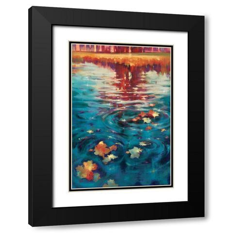 Essence Black Modern Wood Framed Art Print with Double Matting by Young, Donna