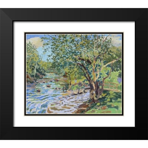 Nimrod Exiting Tubers Black Modern Wood Framed Art Print with Double Matting by Bajility, Andra