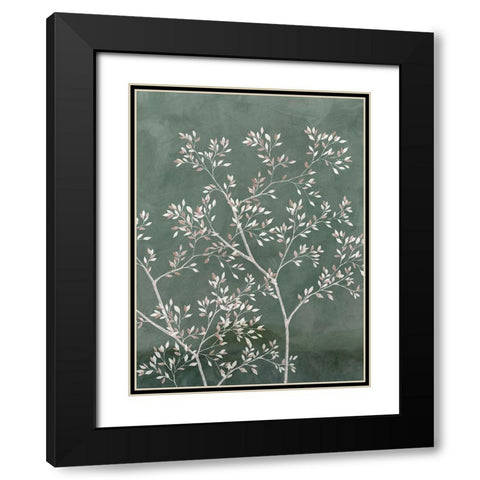 Delicate Tree II  Black Modern Wood Framed Art Print with Double Matting by Aria K