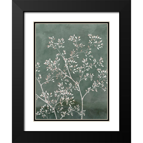 Delicate Tree II  Black Modern Wood Framed Art Print with Double Matting by Aria K