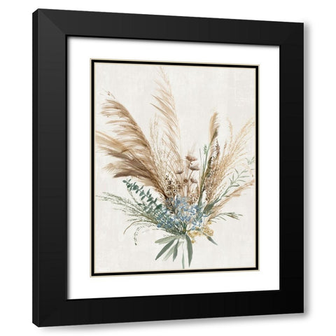 Rustic Bouquet II Black Modern Wood Framed Art Print with Double Matting by Aria K