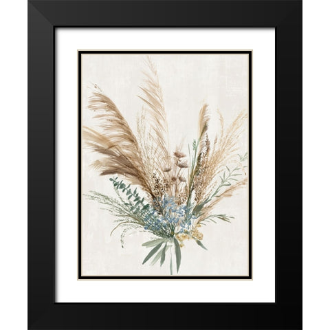 Rustic Bouquet II Black Modern Wood Framed Art Print with Double Matting by Aria K