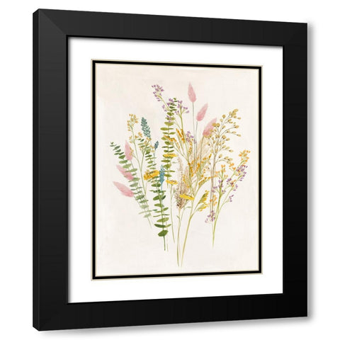 Dried Flower I Black Modern Wood Framed Art Print with Double Matting by Aria K
