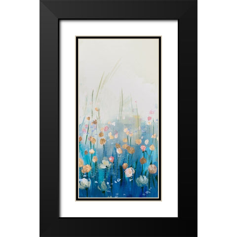 Springtime Splendor III Black Modern Wood Framed Art Print with Double Matting by Aria K