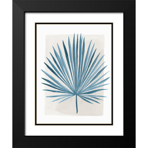 Palms at Sunset II Black Modern Wood Framed Art Print with Double Matting by Aria K