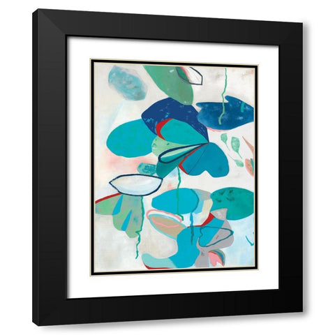 Aquatic Atmosphere I Black Modern Wood Framed Art Print with Double Matting by Rosa, Diana