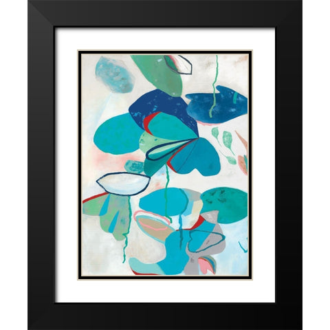 Aquatic Atmosphere I Black Modern Wood Framed Art Print with Double Matting by Rosa, Diana