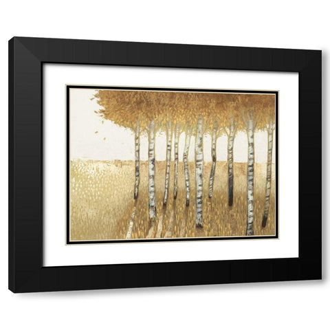 Sunset Walk  Black Modern Wood Framed Art Print with Double Matting by Del Rizzo, Anthony