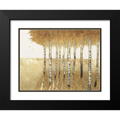 Sunset Walk  Black Modern Wood Framed Art Print with Double Matting by Del Rizzo, Anthony