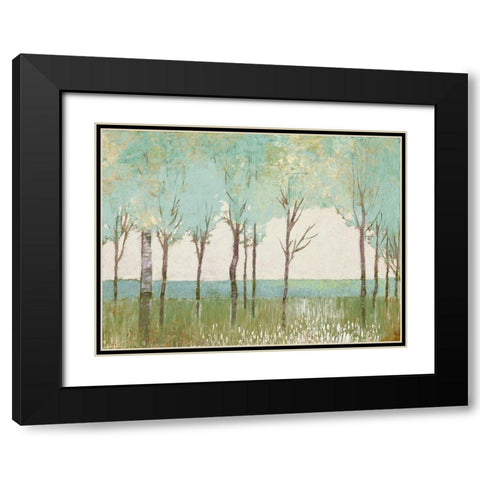 Evergreen Wanderlust I  Black Modern Wood Framed Art Print with Double Matting by Del Rizzo, Anthony