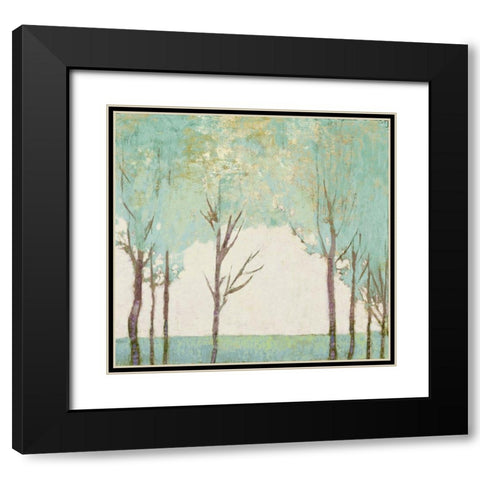 Evergreen Wanderlust III  Black Modern Wood Framed Art Print with Double Matting by Del Rizzo, Anthony