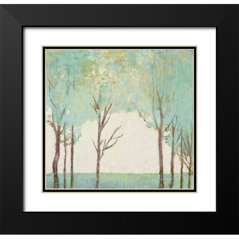 Evergreen Wanderlust III  Black Modern Wood Framed Art Print with Double Matting by Del Rizzo, Anthony