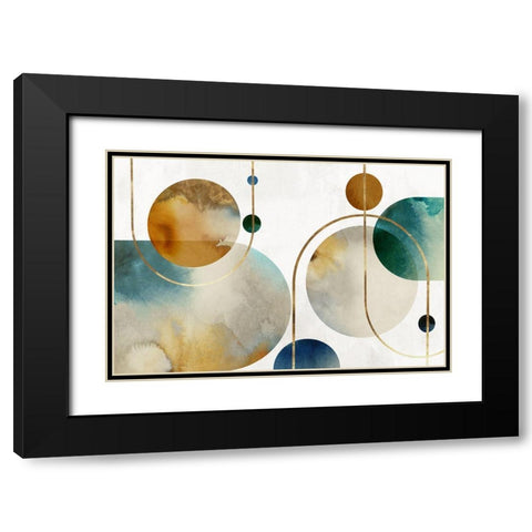Lunar Galaxy  Black Modern Wood Framed Art Print with Double Matting by Peal, Emma