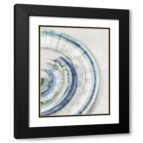 Fantasy Shell I Black Modern Wood Framed Art Print with Double Matting by Peal, Emma