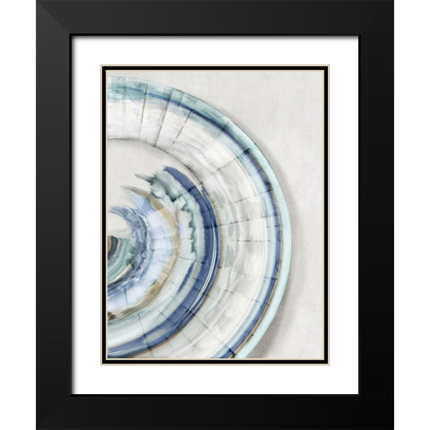 Fantasy Shell I Black Modern Wood Framed Art Print with Double Matting by Peal, Emma