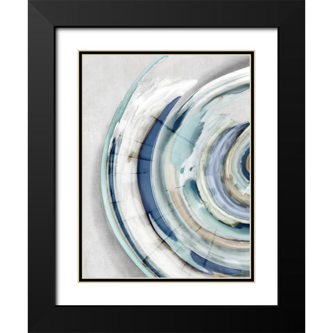 Fantasy Shell II Black Modern Wood Framed Art Print with Double Matting by Peal, Emma
